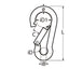 Marinetech Karabijnhaak 11x120 mm