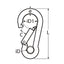 Marinetech Karabijnhaak met Kous 10x100 mm BL: 1.450kg
