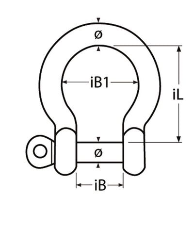 Marinetech Harpsluiting Kort 10mm
