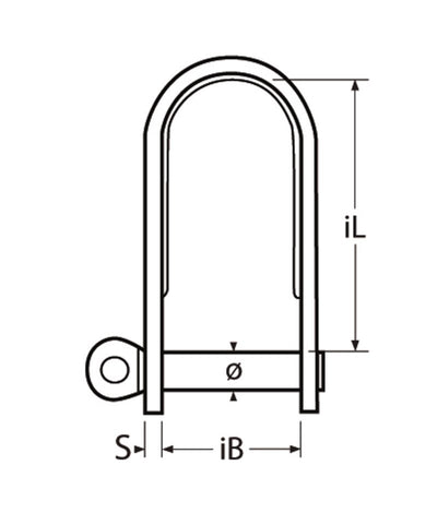 Marinetech Plaatsluiting Lang 4mm