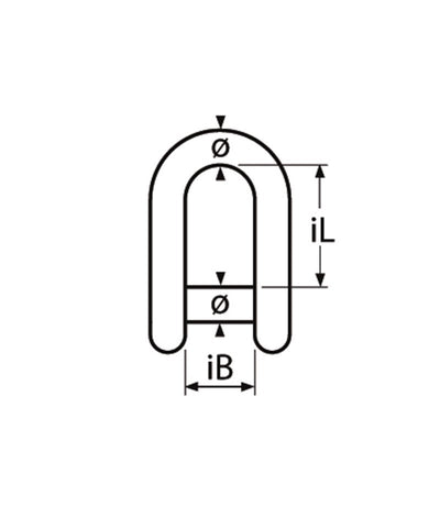 Marinetech D-Sluiting Imbus 8mm