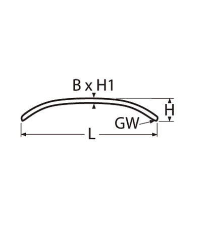 Marinetech Handgreep L=610 mm