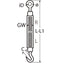 Marinetech Spanschroef M10 open Oog-Oog BL: 880 kg