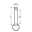 Marinetech Steekpen met kogelzekering 5x28 mm