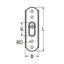 Marinetech 8802410 14 Onderlegplaat met schootgeleiding 10-14 mm touw