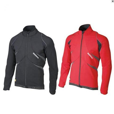 Shimano Premium windflex gold fiets windjack rood met zwart heren