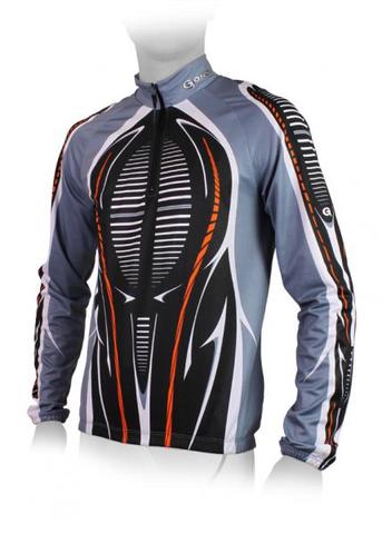 Gonso AVELINO fietsshirt lange mouwen titanium heren
