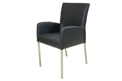 CSW Arm Chair Floor eetkamerstoel met RVS-frame, armleuninghoogte 67 cm