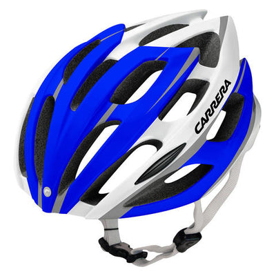 Carrera Blitz fietshelm blauw/wit