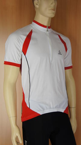 Loffler Mesh Elastic sensor fietsshirt korte mouwen wit heren