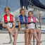 Besto Junior Inflatable 100N automatisch kinder reddingsvest roze (15-40 kg)