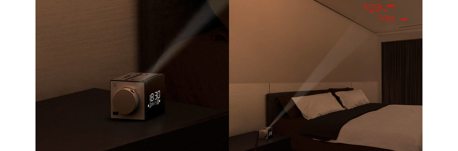 Sony ICFC1PJ met klok-projectie en USB Smartphone lader