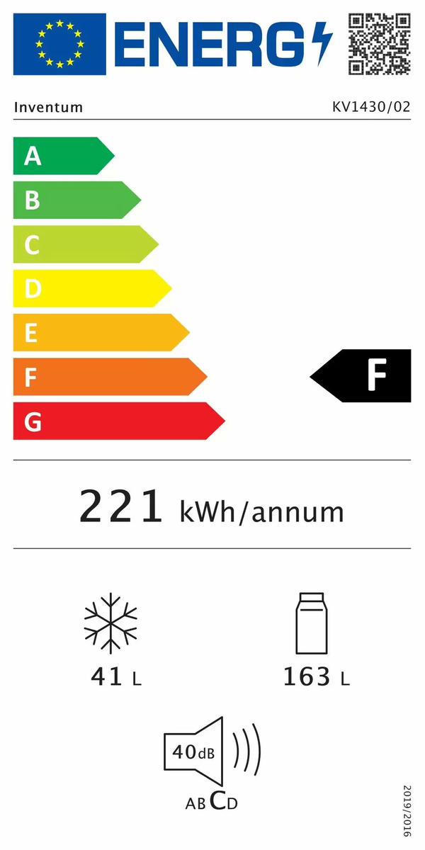 Inventum KV1430W koel-vriescombinatie wit