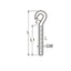 Marinetech Haakschroef M6 links