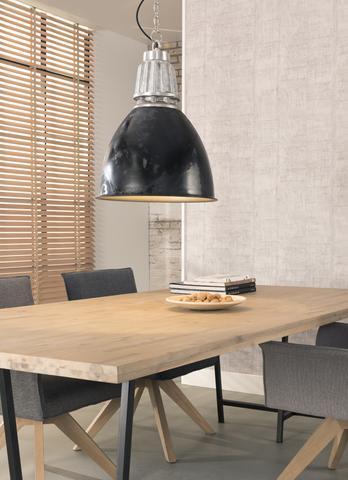 Mioni BURNED Hanglamp met zwarte ronde kap