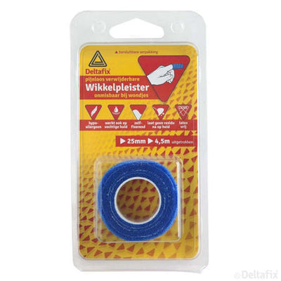 Deltafix Wikkelpleister 25 mm breed & 4,5 meter lang