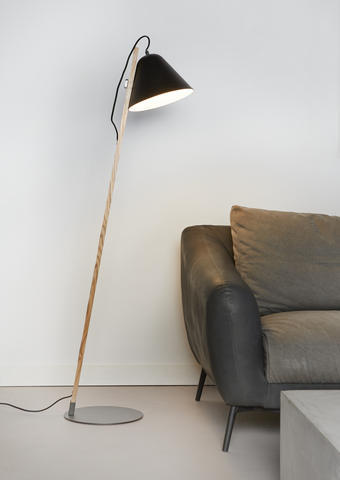Mioni TORQUE wood Vloerlamp