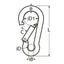 Marinetech Karabijnhaak 12x140 mm belasting 1280 kg