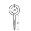 Marinetech Schroefoog 20x10 mm