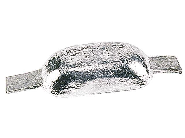 Talamex Magnesium anode 1.3 kg half-ei met strip, 290x80x40 mm