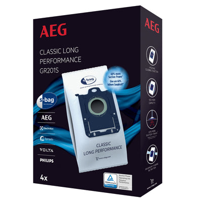 AEG GR201S pakket van 4 stofzuiger zakken voor VX4 tot VX8