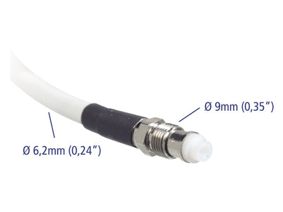Glomex RA350 50 Ohm 24 meter coaxkabel voor marifoonantenne met FME connector
