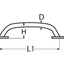 Marinetech Handgreep L=300 mm