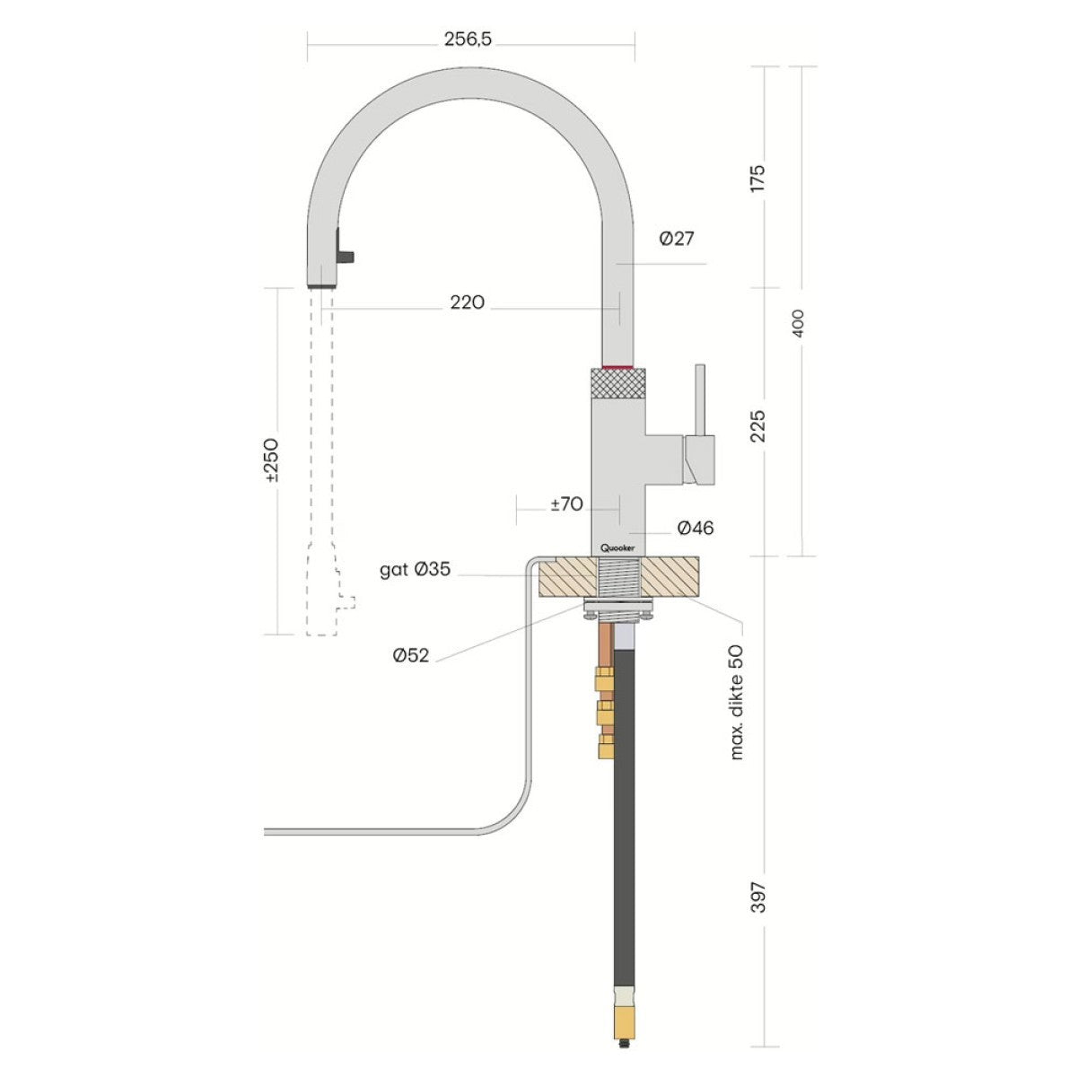 Quooker Flex Round RVS