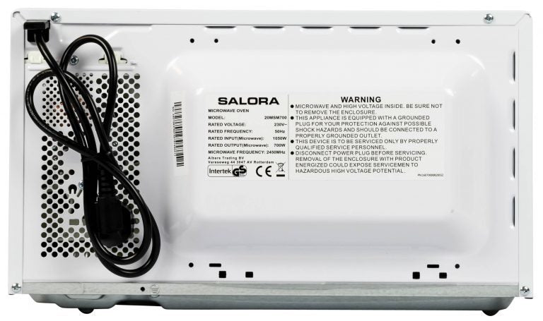Salora 20MSM700 magnetron met glazen draaiplateau