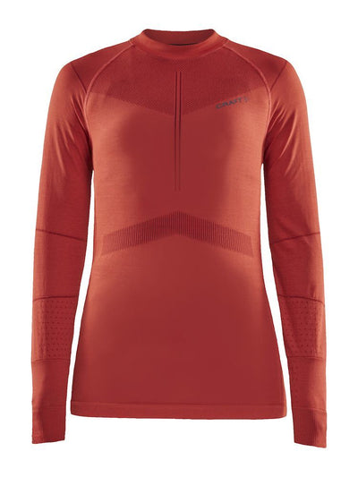 Craft Active Intensity CN LS W thermoshirt lange mouwen rood dames