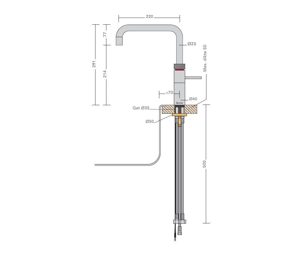 Quooker Fusion Square RVS
