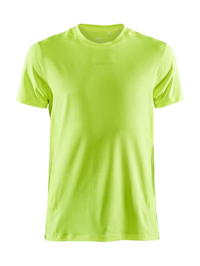 Craft ADV Essence SS Tee sportshirt met korte mouwen geel heren