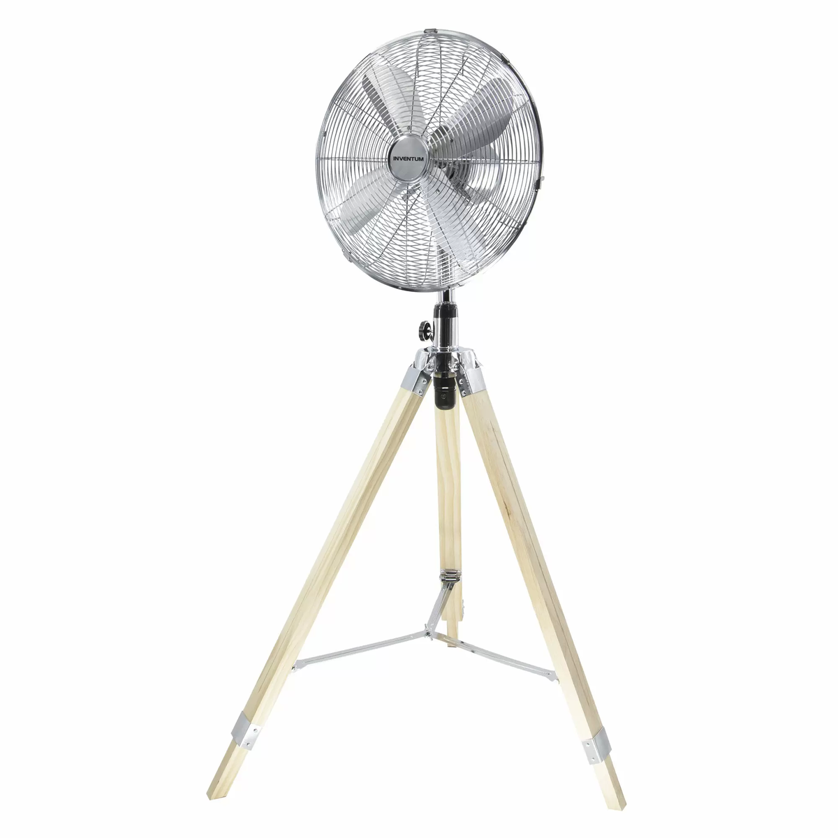 Inventum VST414C Ventilator, statiefmodel 40 cm, hout en chroom