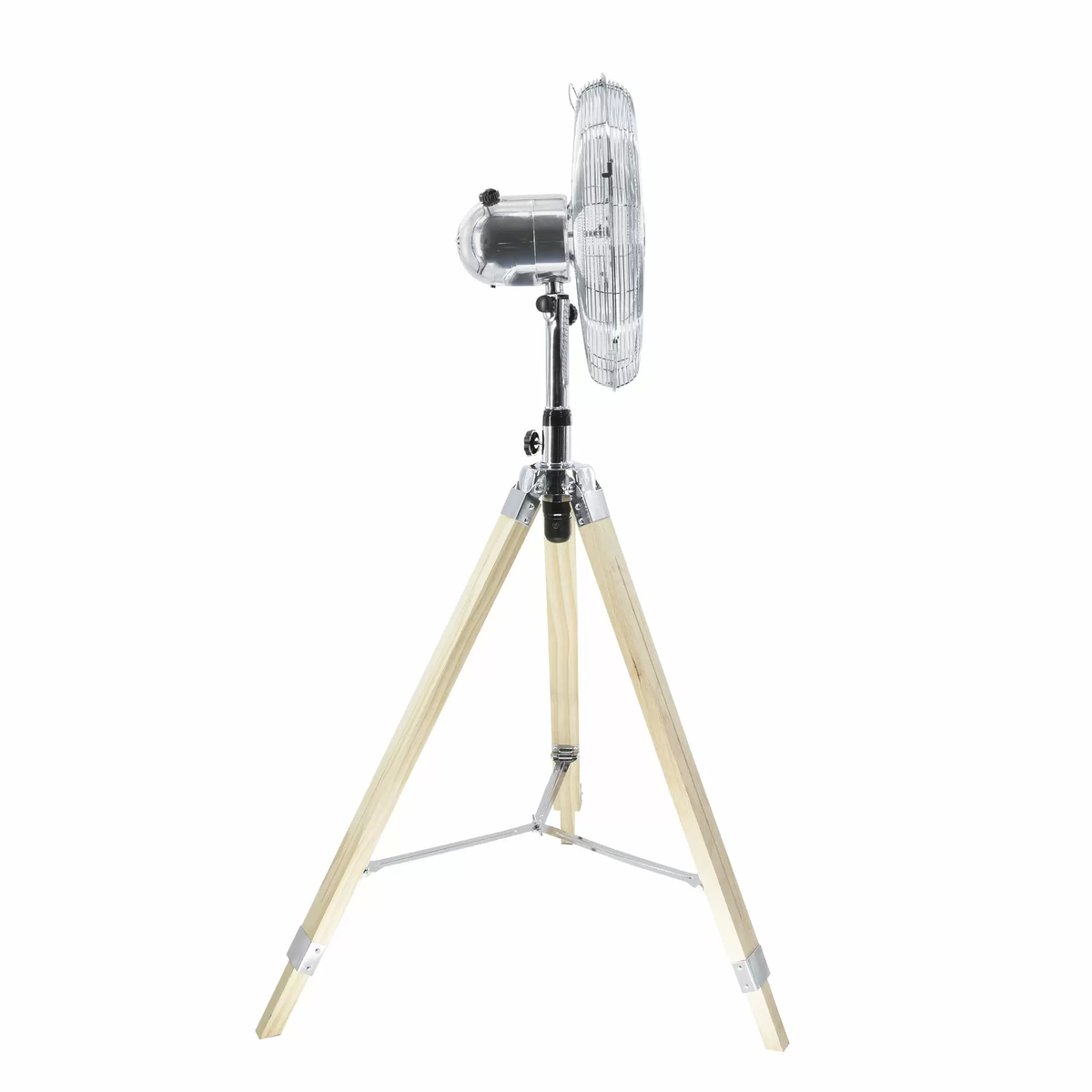Inventum VST414C Ventilator, statiefmodel 40 cm, hout en chroom