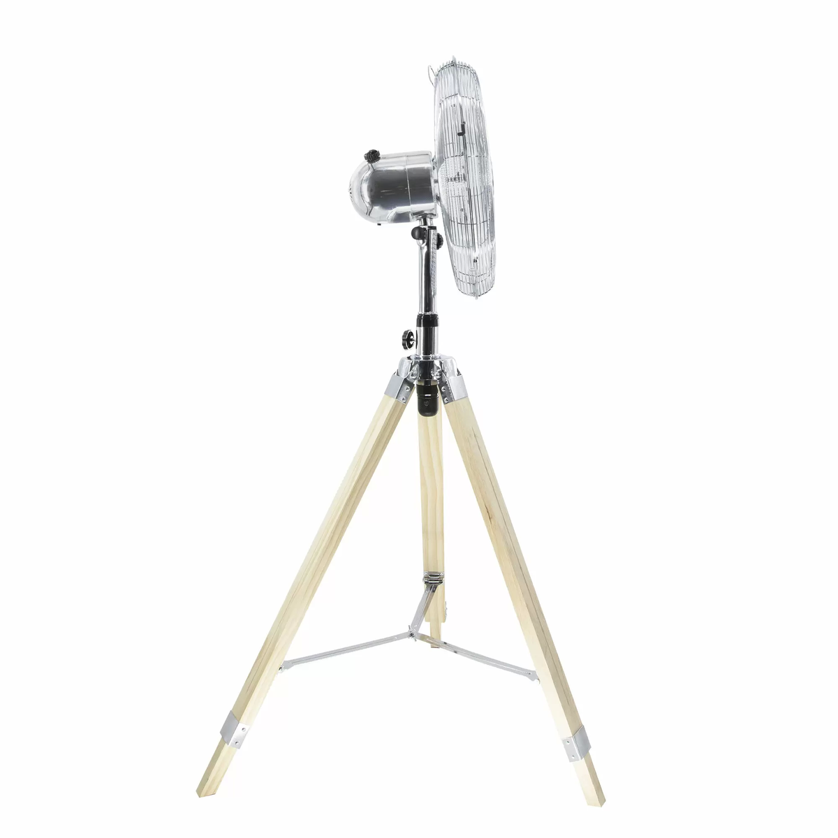 Inventum VST414C Ventilator, statiefmodel 40 cm, hout en chroom