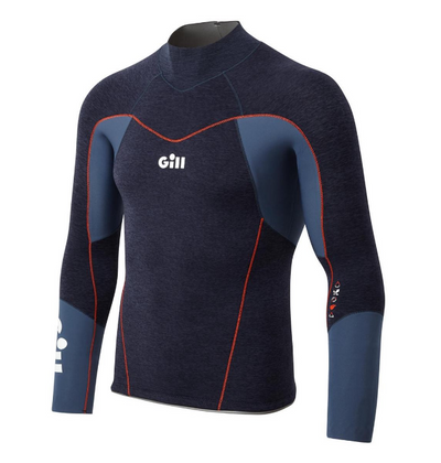 Gill Race FireCell Top 3.5 mm wetsuit top blauw heren