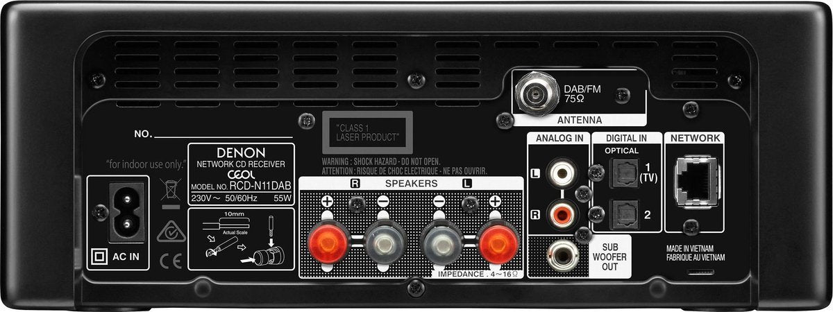 Denon RCD-N11DABBKE2 zwart