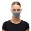 Buff Face Mask Solid Grey Sedona mondkapje met 5 filters