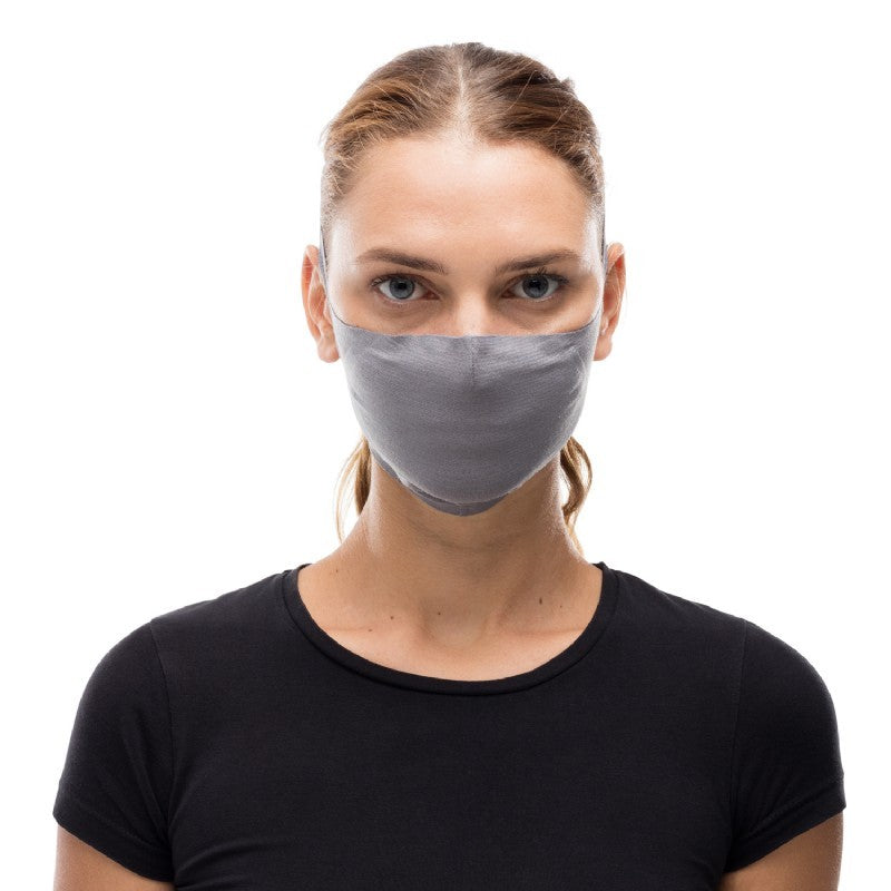 Buff Face Mask Solid Grey Sedona mondkapje met 5 filters