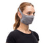 Buff Face Mask Solid Grey Sedona mondkapje met 5 filters