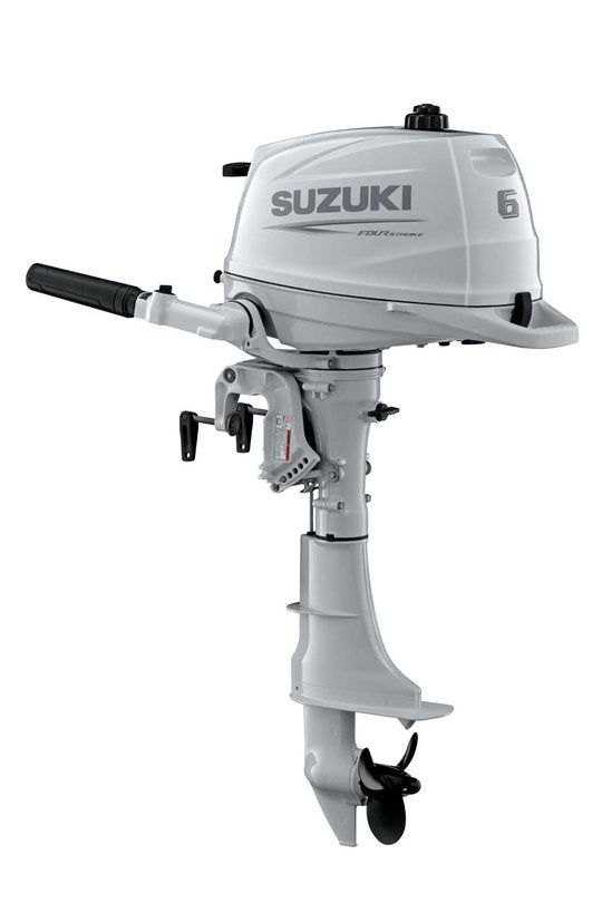 Suzuki DF6AS Wit buitenboordmotor inclusief 150 euro "Suzuki Summerfun" voordeel