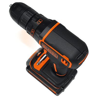 Black&Decker BDCDC18BAFC-QW 18 volt schroef-/boormachine met 2 accu's, 80 acc. en flightcase