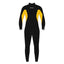 Magic Marine Rental Fullsuit 3/2mm zwart met geel