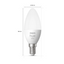 Philips HueW Losse kaarslamp E14