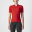 Castelli Anima 3 fietsshirt korte mouwen rood dames