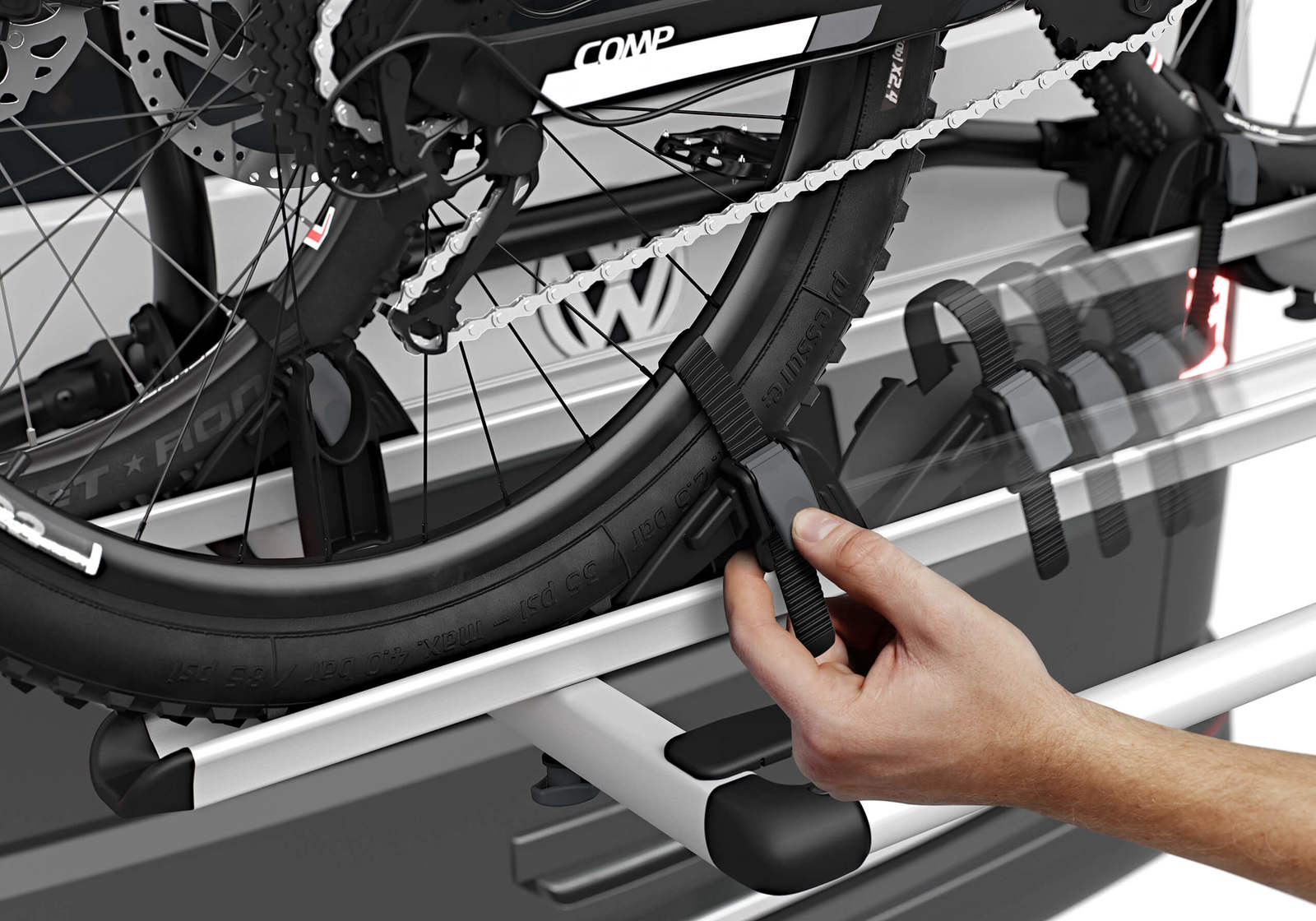 Thule WanderWay fietsendrager voor 2 fietsen zwart
