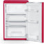 Schneider SCTT115VHAW koel-vriescombinatie met Vintage Look roze (donker)