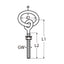 Marinetech Oogbout M8x100
