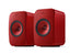 Kef LSX II set in rood all-in-one luidsprekersysteem