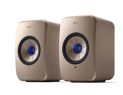 Kef LSX II set in beige